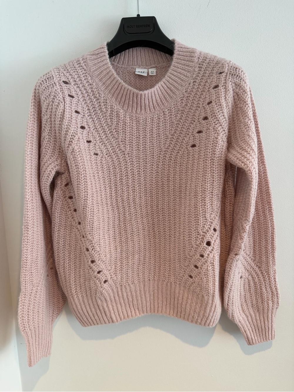 GAP Soft Blush Crewneck Knit Sweater